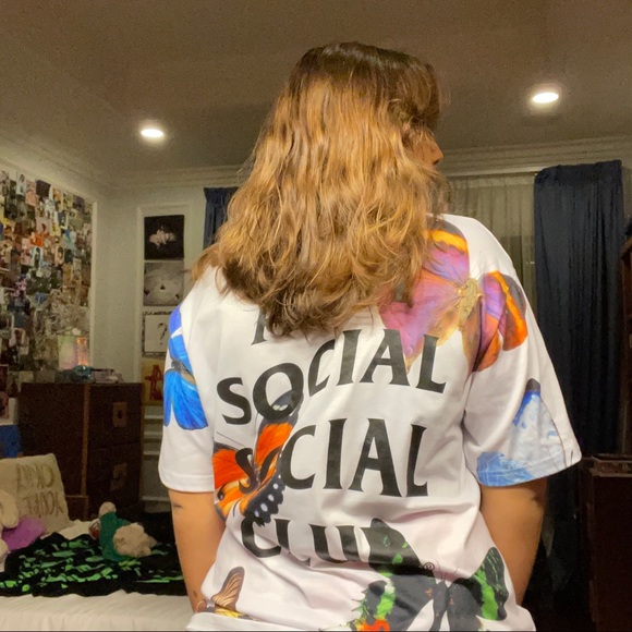 Anti social social club butterfly shirt Clearance